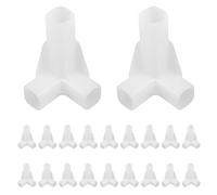 POPETPOP 20 Pièces Connecteur en T à 3 Voies pour Armoire, Plastique