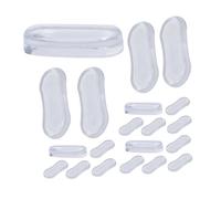 POPETPOP 20 Pièces Coussinets de Silicone pour Siège de Toilette Transparente Dérapants et Antichocs Réducteurs de Bruit pour Fermeture Silencieuse et Étanches