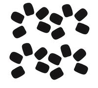 POPETPOP 20 pièces Couvercles de Microphone Mousse Vent Lot de Bonnette Souple pour Microphone Lavalier Protection Vent Éclaboussures Accessoire Pratique pour Enregistrements et