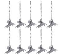POPETPOP 20 Pièces Embouts de Cordon en Fer Noir 40mm, Fermoirs de Fixation Robustes pour Ruban et Cordons Plats en Cuir, Accessoires Bijoux pour Créations Artisanales