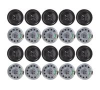 POPETPOP 20 Pièces Haut-Parleur Interne de Remplacement 8 Ohm 0,5 W | Profil Ultra-fin, Câbles Préinstallés, Clarté Médium, pour Alarme et Circuits de Projet Électronique