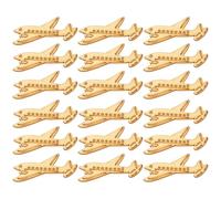 POPETPOP 20 pièces Kit Créatif Bois DIY Décorations à Peindre Accessoires Légers et Durables pour Activités Manuelles Garçon Fille Éducatif Dessin Doodle