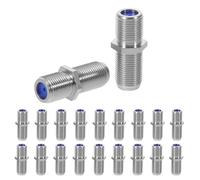 POPETPOP 20 Pièces Kit de Connecteurs, Alliage de Zinc, Connexion | Adaptateur Droit à Double Voie, Montage sans Outil, pour Splitters TV et Mises à Niveau au Bureau