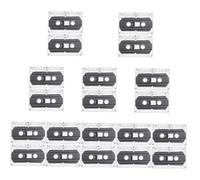 POPETPOP 20 Pièces Lot de Cassettes Audio Vierges Ruban Magnétique Standard Transparent Enregistrement Bruit Accessoire Pratique pour Magnétophone Lecteur Cassettes