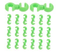 POPETPOP 20 pièces Lot de Clips -câbles Vert Guide Câble Dérailleur et Frein Fixation pour Gestion Câble Surfaces Courbes