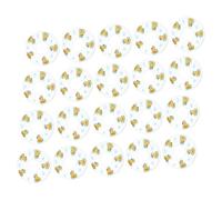 POPETPOP 20 Pièces Miniature Swim Rings PVC Ornaments for Doll Houses Transparent Mini Swim Ring Accessories with Cute Patterns Realistic Small Pool Decoration Set