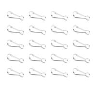 POPETPOP 20 Pièces Mousqueton Porte-clés en Acier Inoxydable Boucle à Pression Fermée, Surface Lisse, pour Suspendre en Extérieur et Fixer Les Clés en Toute Sécurité