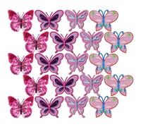 POPETPOP 20 Pièces Patchs Brodés en Polyester pour Couture Diy, Accessoires Créatifs et Beaux Adaptés aux Chemises et Travaux Manuels la Maison Atelier