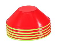 POPETPOP 20 pièces Plots de Marquage Football Cônes Entraînement Polyvalents Extérieur Intérieur Rouge + Vert 20 pièces