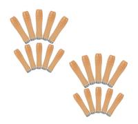 POPETPOP 20 Pièces Poignée en Bois pour Râpes et Limes avec Col Métal Solide, Anneau de Sécurité, Facile à Remplacer, pour Usage Professionnel en Menuiserie