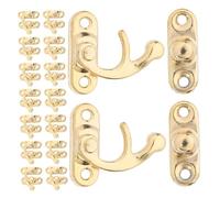 POPETPOP 20 Pièces Vintage Cabinet Latch Iron Hasps For Wooden Boxes Retro Small Box Lock Diy Crafts For Cabinets And Jewelry Cases