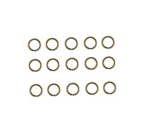 POPETPOP 200 pièces Anneaux Ouverts Métalliques pour Porte-clés et Bijoux Anneaux Brisés Acier Inoxydable pour Bricolage et Trousseau Clés