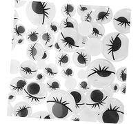 POPETPOP 200 pièces Autocollants Yeux Mobiles DIY pour Poupées Yeux Animaux Auto Adhésifs avec Cils Mélangés Stickers Artisanaux Durables et Amusants pour Décoration