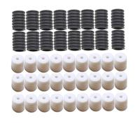 POPETPOP 200 pièces Boucles Réglables Silicone pour Masque Crochet Anti-dérapant pour Oreilles Accessoires de pour Masques Blanc et Noir Ajustables pour Sports et Activités Extérieures