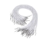 POPETPOP 200 pièces Cordon Élastique Rond avec Extrémités Métal Corde Extensible Résistante pour Chapeaux et Masques Ajustable pour Couture et Bricolage