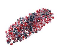 POPETPOP 200 Pièces Crackle Glass Beads Mixed Double Color Round Spacer Beads For Jewelry Making Bracelets Necklaces DIY Crafts