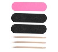 POPETPOP 200 pièces Set de Mini Outils à Ongles Double Face et Bâtons Bois pour Cuticules Outils de Manucure et Pédicure Pratiques pour Soin Naturel et Lissage des Ongles