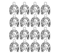 POPETPOP 20pcs Charms de Cow-boy en Alliage Argenté Style Vintage pour Bracelets et Porte-clés, Accessoires Résistants la Décoloration et Polyvalents