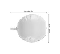 POPETPOP 20pièces Ballons Ronds Aluminium Blancs Sphères Géantes pour Décorations de Fête Anniversaire Mariage Festival Remise de Diplômes