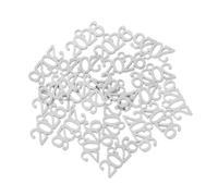 POPETPOP 20pièces Breloques Pendentifs Pompon Acier Inoxydable Pour Fabrication De Bijoux Kit De Breloques Annuelles Accessoires Pour Bracelets Et Colliers