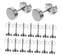 POPETPOP 20pièces Lot de Boucles Oreilles Rondes Métal pour Femmes et Hommes Design Simple et Résistant