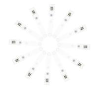 POPETPOP 20pièces Lot de Pinces à Badges Métal avec Sangles Clips pour Carte Identité Fixation Facile Double Trou