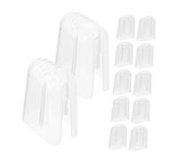 POPETPOP 24 Pcs Couvre-têtes de Brosse à Dents en PP Étanche pour Voyage et Quotidien