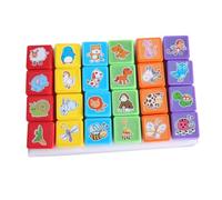 POPETPOP 24 Pièces Animaux Plastique Motifs Cartoon Cachet pour Fête et Décoration Scolaire