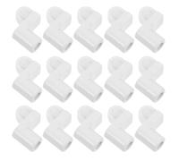 POPETPOP 24 Pièces Clips de Fixation pour Moustiquaires, Accessoires de Moustiquaire en Plastique Blanc, 3/8 Pouce, avec Vis, pour Fenêtre et Panneau Anti-tempête