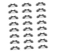 POPETPOP 24 pièces Équerres Angle Acier Inoxydable Fixation Robuste pour Meubles Supports Solides et Faciles à Installer Protection Angles