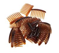 POPETPOP 24 Pièces Peigne à Cheveux Plastique Dents Ondulé Fixation Sécurisée Voile de Mariée Accessoire Rétro pour Types de Cheveux Lot pour Mariages et Fêtes