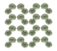 POPETPOP 24pièces Pompons Papier Décorations De Fête à Suspendre Fleurs Papier Vert pour Garden-Party Anniversaire Mariage Décoration De Plafond