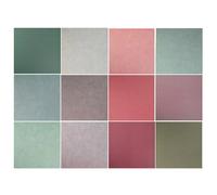 POPETPOP 25 Feuilles Bloc Papier Décoratif Double Face pour Scrapbooking Vintage Papier Craft Multicolore pour DIY Origami Journaux Créatifs et Cartes