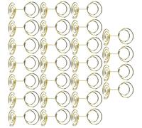 POPETPOP 25pcs Porte-numéros de Table Mariage en Fil d'acier Carbone Doré, Supports de Photos et Porte-Cartes Fiables pour Fêtes et Événements