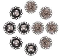 POPETPOP 25Pièces Boutons Pression Vintage Boutons de Remplacement pour Vêtements Bricolage Accessoires Créatifs Polyvalents pour Manteaux Chemises et Plus