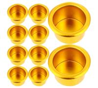 POPETPOP 25pièces Porte-Bougie Chauffe-Plat Aluminium Coupelles à Bougie Vides Supports pour Bougies Protections Anti-Gouttes Accessoires pour Fabrication De Bougies Et Décorations De Fêtes