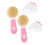 POPETPOP 2ensemble Brosse et Peigne pour Garçon Fille Peigne pour Brosse Douce pour Croûtes de Lait Kit de Toilettage Né Soins Capillaires pour Nourrisson