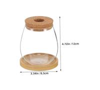 POPETPOP 2ensembles Vase Hydroponique Verre Transparent Pot De Fleurs pour Culture sans Sol avec Présentoir pour Plante Intérieur pour Jardinage De Bureau Et Terrarium Hydroponique