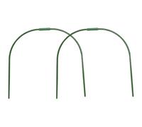 POPETPOP 2pcs Arceaux Verts en Acier et Plastique pour Serrage Tunnel, Protection Résistante Le Gel des Plantes en Extérieur, Balcon et Jardin