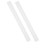 POPETPOP 2pcs Bande de Remplacement en Silicone Flexible pour Raclette en Caoutchouc Blanc, Accessoire pour Remplacement de Raclette à Vitre