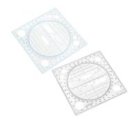 POPETPOP 2pcs Pochoirs Géométriques Multifonctionnels en Abs pour Dessin Architectural et Design Artistique, Résistants à L'usure, pour Professionnels et Débutants