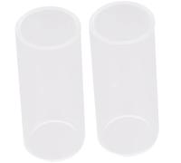 POPETPOP 2pcs Slide de Guitare en Verre Blanc Intonation et Sustain pour Guitaristes Professionnels et Amateurs