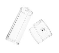 POPETPOP 2pièces Boîte De Rangement Transparente pour -tiges Conteneur De -tiges avec Couvercle Organisateur De Cosmétiques