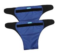 POPETPOP 2pièces Couches Lavables pour Adultes Respirantes et Réutilisables Anti-fuites pour Personnes Âgées et Patients Lot de Bleues Style Aléatoire