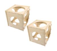 POPETPOP 2pièces Cube de Mesure pour Ballons Boîte de Mesure Pliable du Volume pour Ballons Ronds et Autres Objets Sphériques