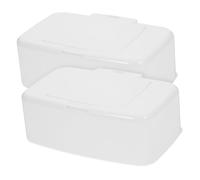 POPETPOP 2pièces Distributeur de Lingettes Humides Conteneur Rechargeable pour Salle de Bain Boîte Portable pour Maison et Voyages