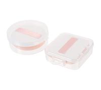 POPETPOP 2pièces Éponge à Maquillage Réutilisable Lot De Houpette Et Ronde Pour Mélange Parfait De Fond De Teint Produits De Beauté Douce Et Agréable Peau