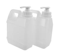 POPETPOP 2pièces Flacons-pompe Plastique De Lot De Rechargeables Vides Pour Gel Douche Shampoing Lessive Et Préparations Maison