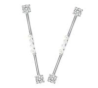 POPETPOP 2pièces Lot de Barres pour Cartilage Boucles Oreilles Piercing Industriel Acier Titane Bijoux Barre pour Boucle Oreille Hélix