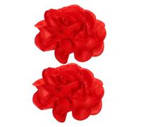 POPETPOP 2pièces Lot De Broches Fleurs Tissu Grandes Faites Main Pour Femmes Robes Soirée Manteaux Foulards Sacs